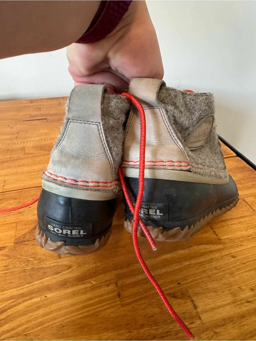 Sorel Out N About Gray Waterproof Duck Boots Ankle Winter Size 6.5